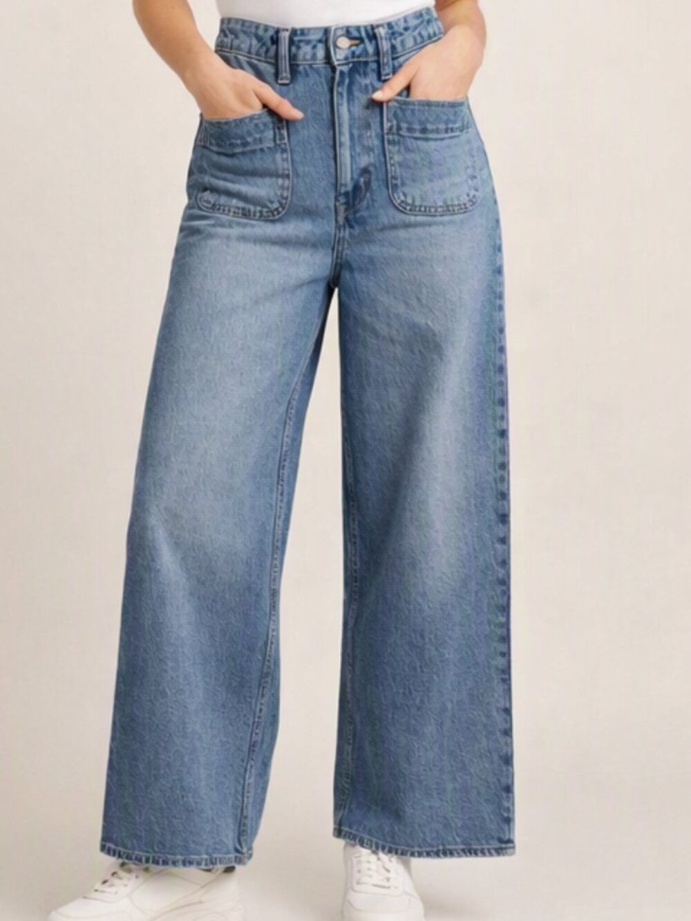 Free Assembly Jeans Size 4 Wide Leg Jeans